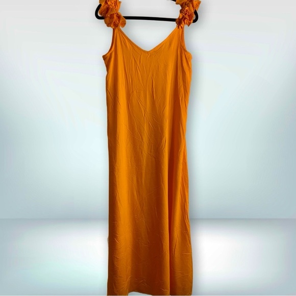 NWoT Vince Camuto Ruffle Strap Sleeveless Maxi Dress, size M - Picture 2 of 11